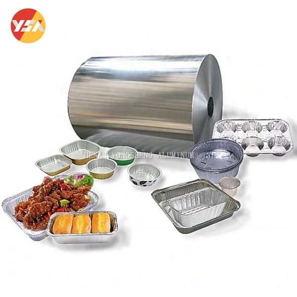 3003 8011 Food Grade Aluminum Foil Roll  for Takeaway Container Kitchen Packaging