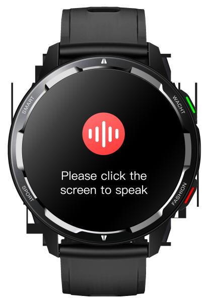V8PRO Reloj inteligente  inteTFT de 1.32 impermeable IP68 monitor de frecuencia cardíaca y presión arterial (negro)