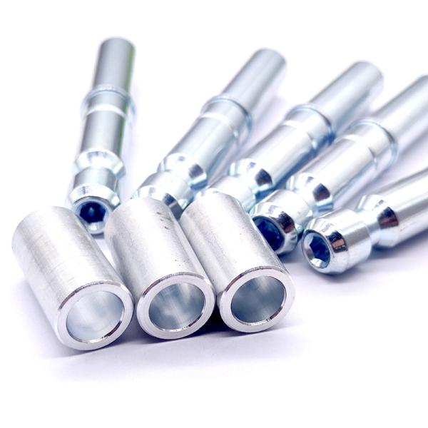 High Precision Custom CNC Aluminum Bushings Machining Steel Lock Pins For Automotive
