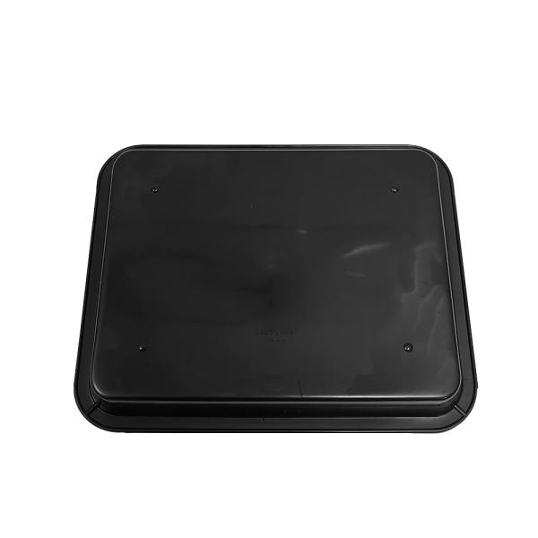 217x174x26mm Black ESD Antistatic Plastic Square Trays Electronic Circle Turntable