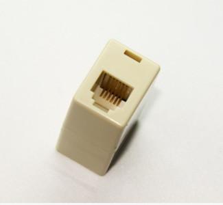 6P4C Inline Coupler RJ11 Telephone Keystone Jack Single ROSH CE Certification