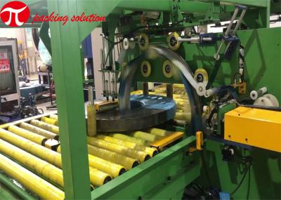 Linha de embalagem de cobre mecânica OD da bobina 1200mm Flip Stacking Tape Packaging Machine