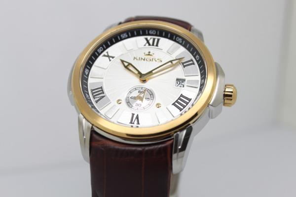 SGS approved Multifunction Stainless Steel Watches , cool wrist watches with leather strap