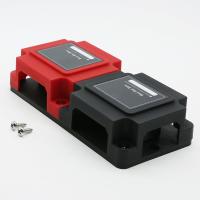 赤 黒 8xM10 スタッド バスバー 400A 12V 48V DC 電源配送ブロック ポジティブとネガティブ バスバー