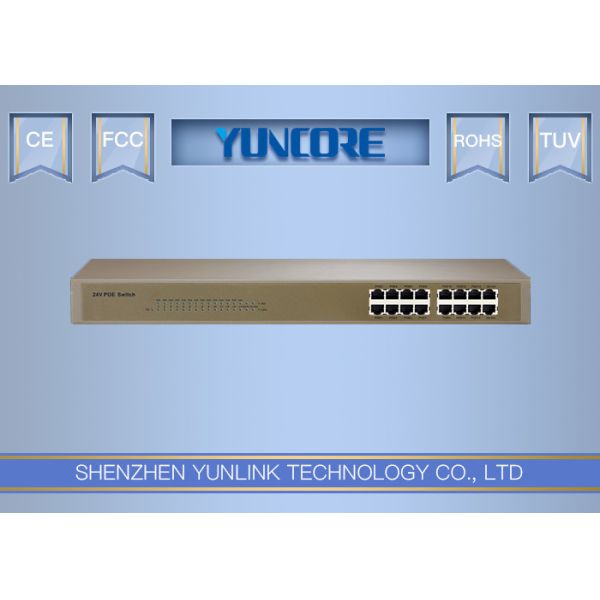 Passive Power Over Ethernet Switch , PNP Easy Maintenance POE LAN Switch