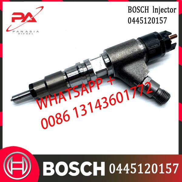 Injetor de combustível comum comum original 504255185 do trilho das peças de motor diesel do injetor de combustível 0445120157 do trilho 0445120157