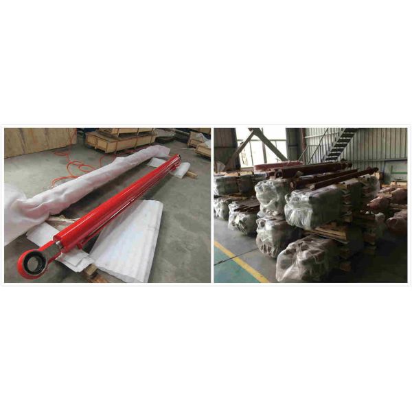 Pistón largo resistente del cilindro hidráulico del movimiento acción doble agujereada 6 pulgadas