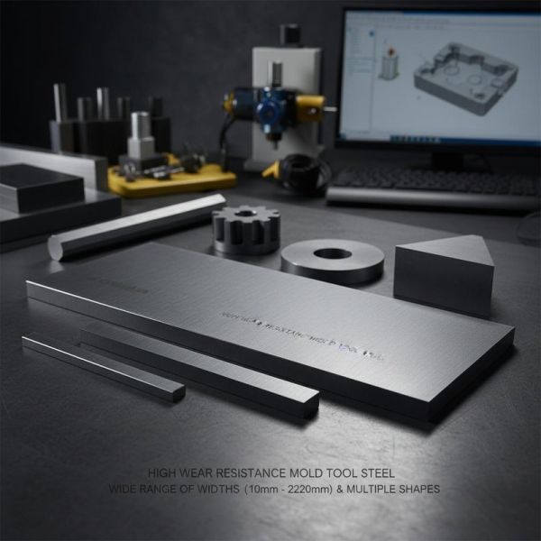 High Wear Resistance Mold Tool Steel with Wide Range of Widths (10mm to 2200mm) and Multiple Shapes for Precision Mold-Making