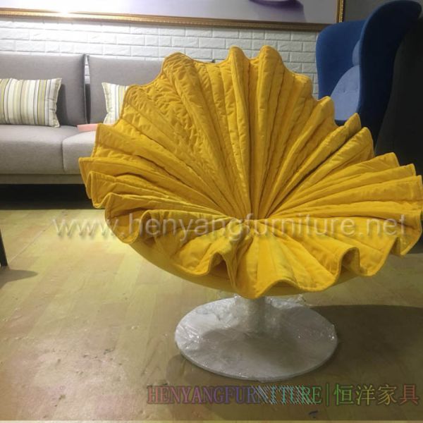 High replica Colorful bloom easy chair flower shape chair bloom lounge chair in fabric modern calssic lougne chair