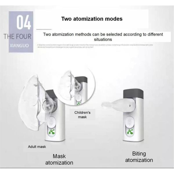Mini Air 360 Ultrasonic Atomizer Low Noise-65dB a-Weighted for Alternative Medicine