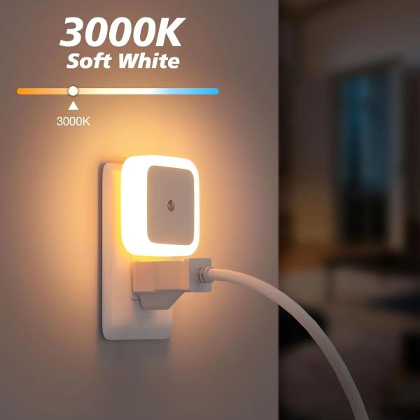 Plug-in Cute Night Light Plastic Decorative Lamp Providing Warm Soft Light