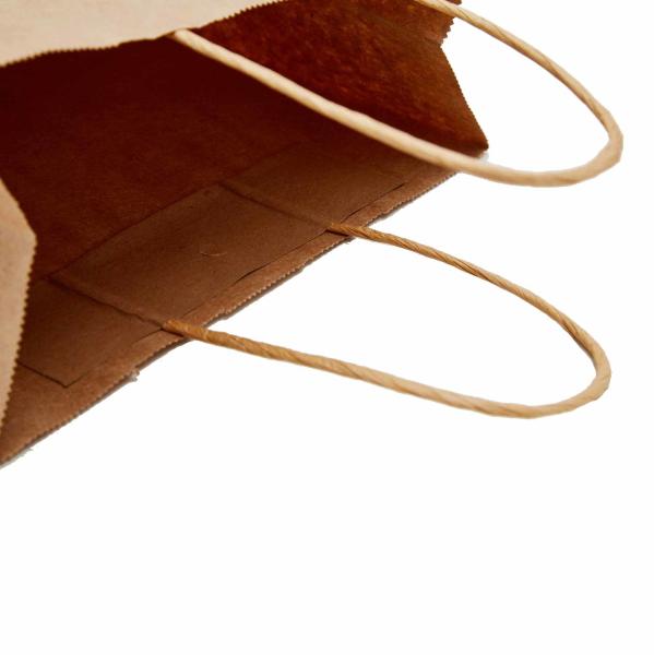 Natural Kraft Paper Bags 8 X 4 1/2 X 10 1/4 Kraft Shopping Bags With Handles