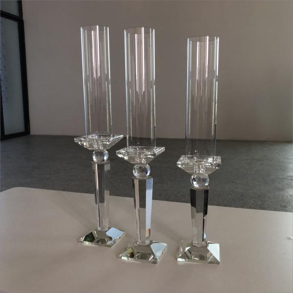 Prateado Preto 3 peças porta-velas Conjunto Central Cristal Velasco 20cm