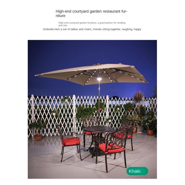 Aluminum Frame Garden Cantilever Parasol Umbrella Accept Customized OEM