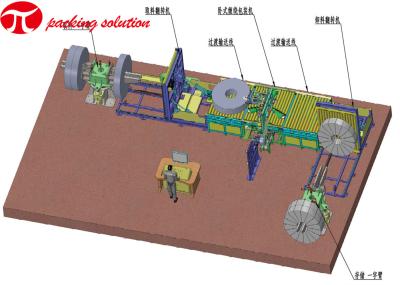 90r/Min High Efficiency  Automatic Horizontal Aluminium Profile Wrapping Machine
