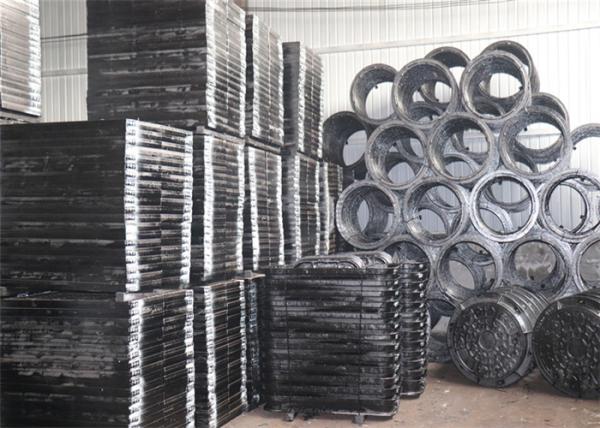 OEM Cast Iron Square Manhole Cover Customized Size EN124 B125 600x600mm
