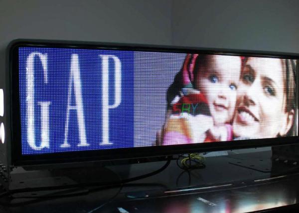 Outdoor Advertising P5 Full Color Taxi Top Roof LED Sign Wireless 3G System