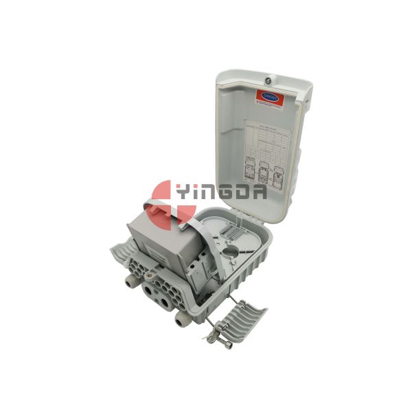 YINGDA Factory 16 Core IP66 водонепроницаемая оптическая волокна разделительная коробка Черный для FTTH Nap Caja Терминал Серый столб Монтаж наружной