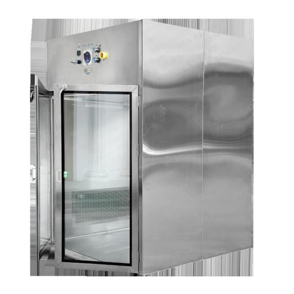 Double Door Clean Room Pass Box For Lab Hepa Adopts H14 Air Shower Pass Box