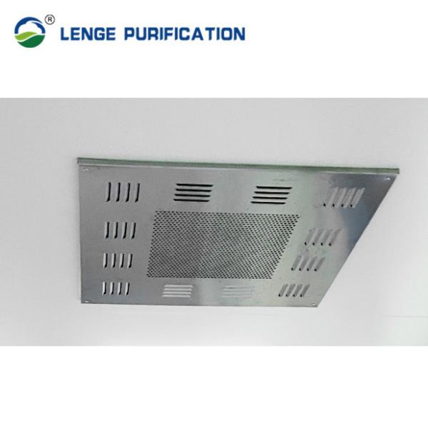 Caixa HEPA de aço inoxidável de 595 mm × 595 mm × 380 mm Para fabricação farmacêutica