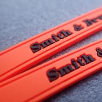 Washable PVC Rubber Clothing Labels For Hats