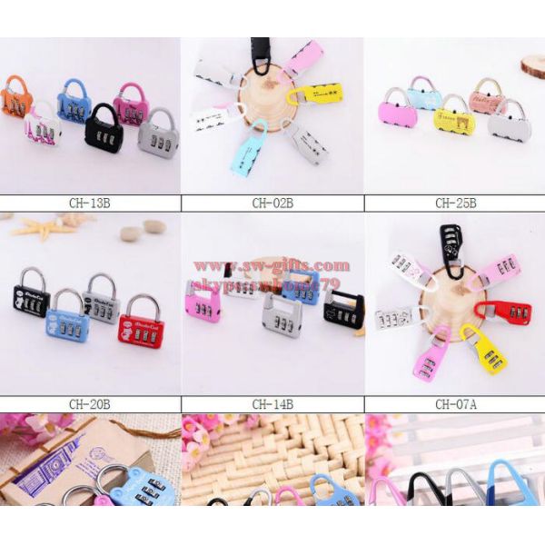 Hot sale Zinc Alloy Security 3 Combination Travel Suitcase Luggage Code Lock Padlock