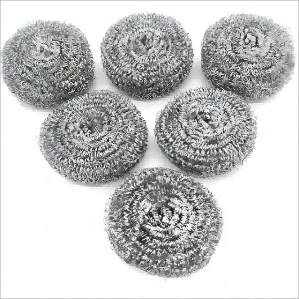 Boules de fil de fer en acier inoxydable résistantes rondes