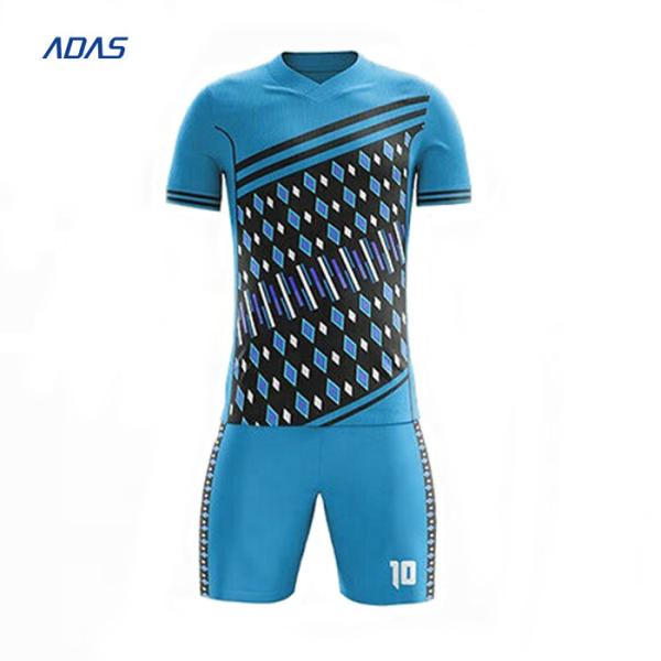 Full Set Football Quick Dry Sublimated Soccer Uniforms Wear Jersey Shirts Tops ODM