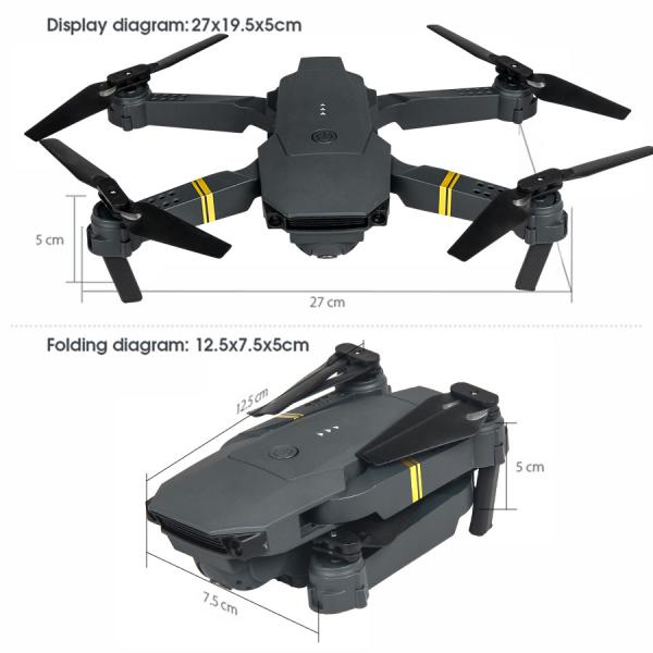 Drone de Emergência de Busca e Resgate 3 eixos Gimbal 4k Drone com ecrã LCD