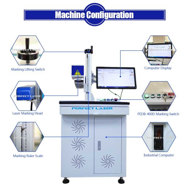 Высокоскоростная 60 Вт лазерная маркировочная машина для прозрачного стекла / акриловых материалов