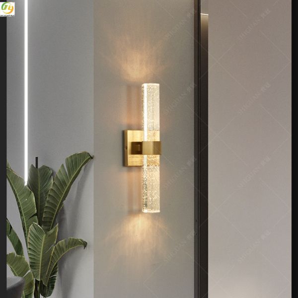 Свет BedroomBackground стены роскошного столба Кристл металла современный декоративное