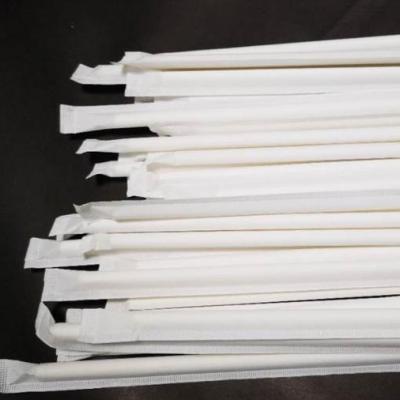 Everyday Season Biodegradable Paper Straws Single Wrapped with Custom Logo Printing