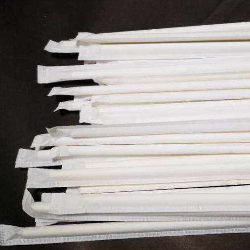 Everyday Season Biodegradable Paper Straws Single Wrapped with Custom Logo Printing