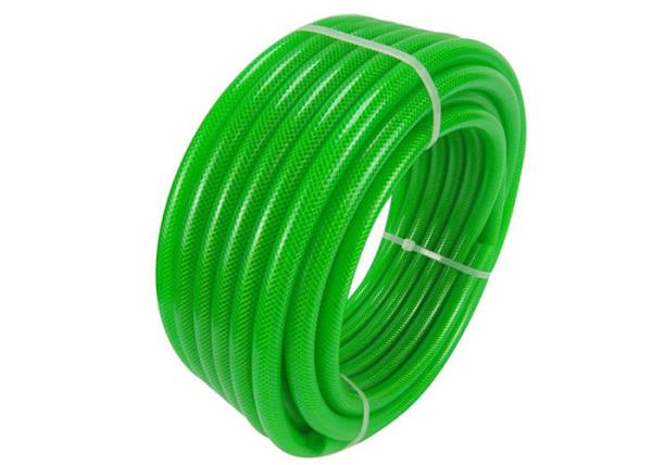 Flexible 1/2 PVC Fiber Reinforced Hose Braided Vinyling Tubing Clear Transparent Hose