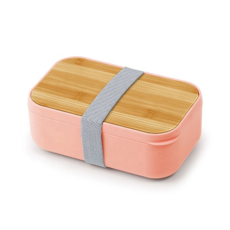 0-1L Capacity Customized Logo Bamboo Lid Cutlery BPA Free Microwave Safe Lunchbox
