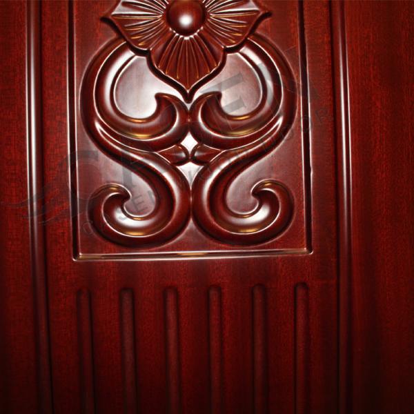 Moistureproof Flat Teak Solid Wood Flush Doors 70mm Width Internal Wooden Door