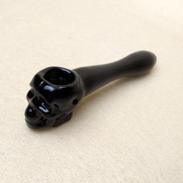 Thick Skull Glass Hand Pipe Tobacco Tube 3.93 Inch Creative Style