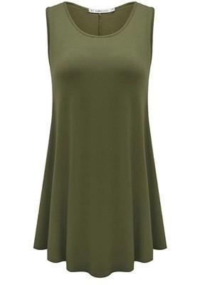 Sleeveless Plus Size Ladies Shirts Dress L, M, S, XL, Xs, XXL, XXS, XXXL Sizes