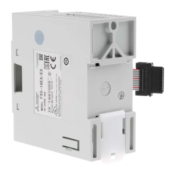 Mitsubishi FX5-16EX/ES 16-Point DC Input Module with Sink/Source Selectable for MELSEC iQ-F DIN Rail Mount