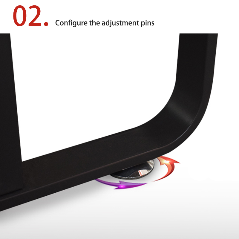 Two person office desk with steel leg storage side cabinet, staff desk made of melamine board material