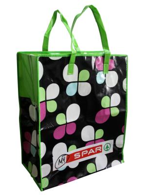 Foldable PP Woven Shopping Bags Full Color Printing For Brand Promotion