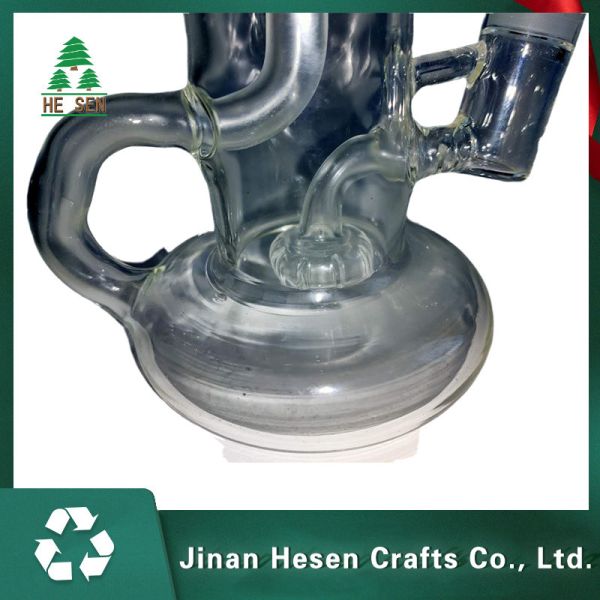 HESEN Irregular Clear 22cm Glass Water Bongs