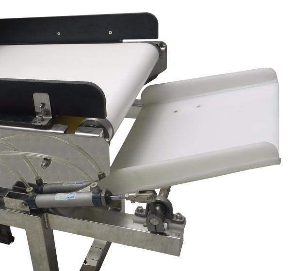Detector de metais personalizado da correia transportadora do declive para a indústria alimentar que processa a classificação dos produtos