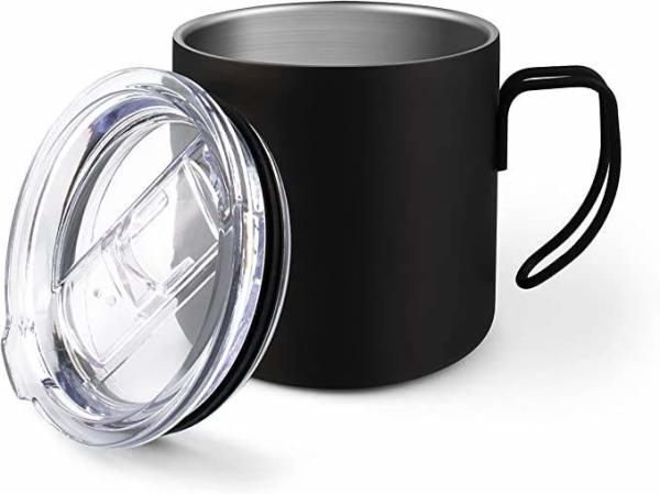 Copo isolado murado dobro de 8 onças/caneca de aço inoxidável do curso do café com tampa