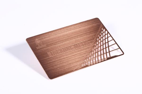 Frosted Stainless Steel Metal Business Cards For Night Bar Shop