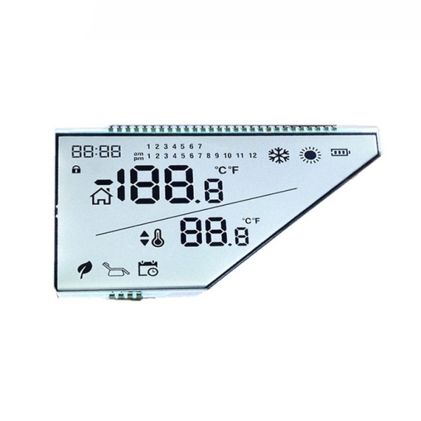 Custom Monochrome Temperature and Humidity Controller Indicator Lcd Display