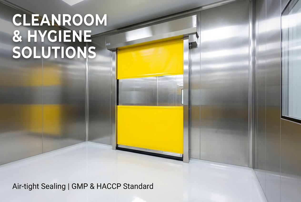 Energy Saving PVC Fast Door Thermal Separation Low Noise 23DB Customizable Dimensions
