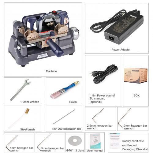 2025 Xhorse Dolphin XP-008 XP008 Key Cutting Machine Mini Mechanical for Special Bit/ Double Bit Keys