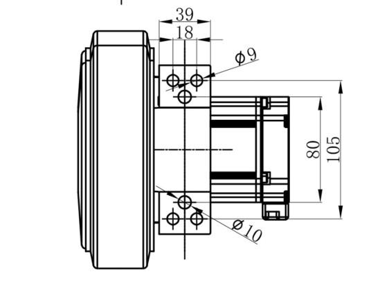 Servo Motor AGV Steering Wheel Assembly Drive 48V IP65 Rating