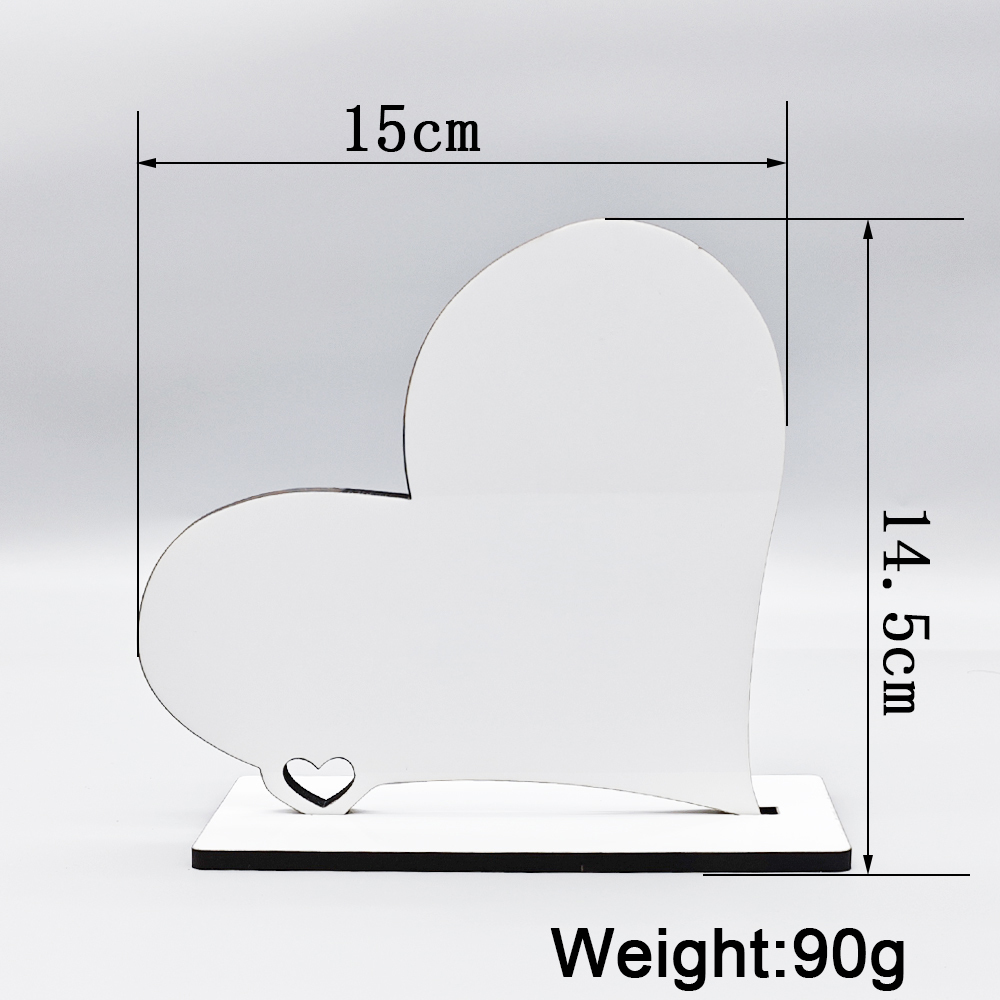Eco-Friendly Heart-Shaped Mdf Sublimation Photo Frame For Lover Personalized Photo Frames For Valentine'S Day